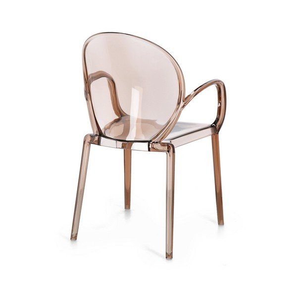 Svjetlo smeđa plastična vrtna stolica Camilla – Bizzotto-image-4