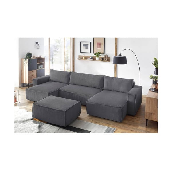 Tamno sivi tabure od samta Nihad – Bobochic Paris-image-1