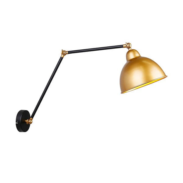 Metalna zidna lampa u crno-zlatnoj boji Truck - Candellux Lighting-image-2