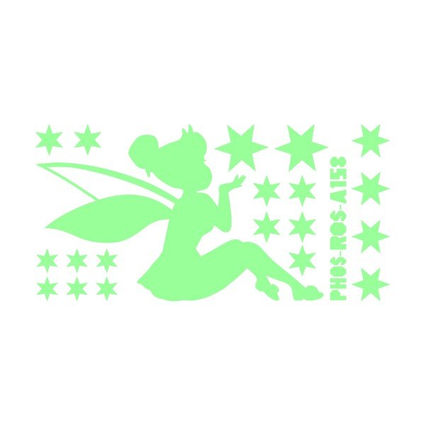 Set zidnih naljepnica Tall Fairy and Stars-image-2
