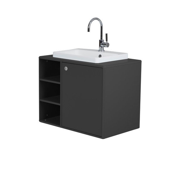 Tamno sivi ormarić ispod umivaonika 80x62 cm Color Bath - Tom Tailor for Tenzo-image-1