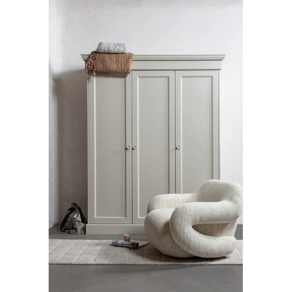 Sivo-bež ormar od masivnog bora 171x212x63 cm Olivia – WOOOD-image-1