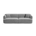 Svijetlo siva baršunasti sofa 255 cm Campi – Cosmopolitan Design