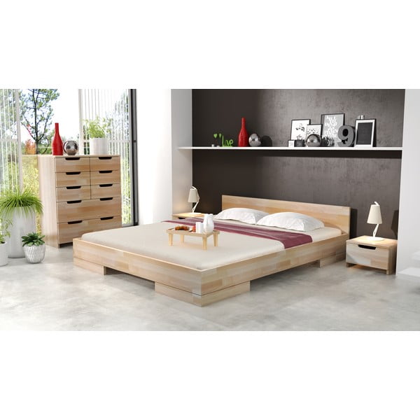 Noćni stolić od bukovine s dvije ladice SKANDICA Spectrum-image-4