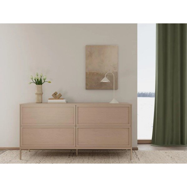 Siva komoda od melamina 157x80x40 cm Palmdale – Actona-image-1