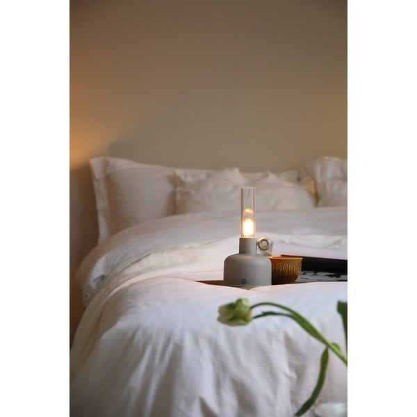 LED stolna lampa sivo-bež (visina 22 cm) Astrid – Markslöjd-image-1