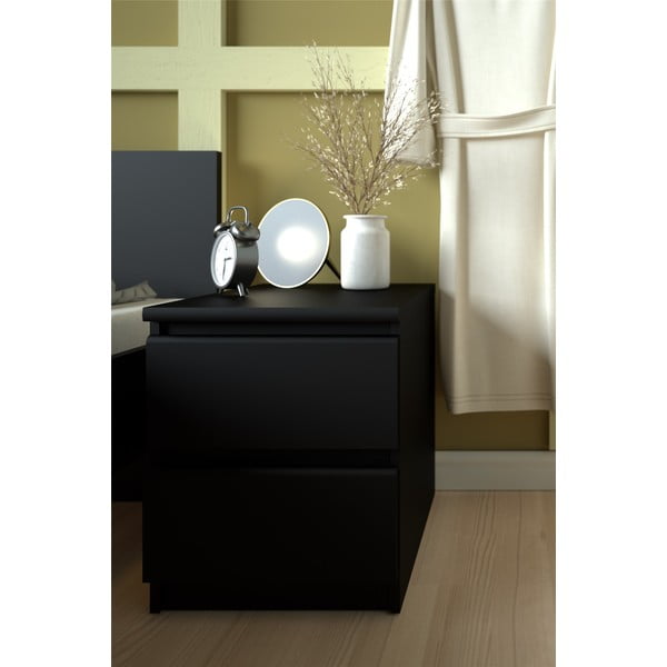 Crni noćni ormarić Naia - Tvilum-image-1