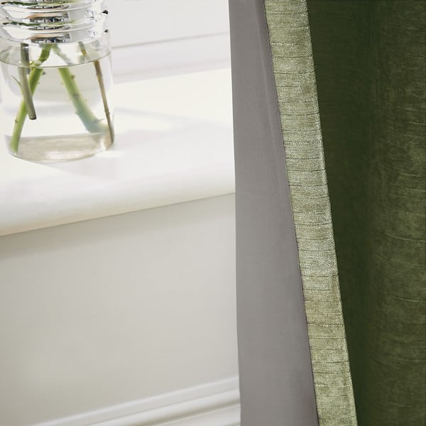 Kaki zelene termo izolacijske zavjese u setu 2 kom od šenila 168x183 cm Selene Luxury Chenille – Hyperion-image-2