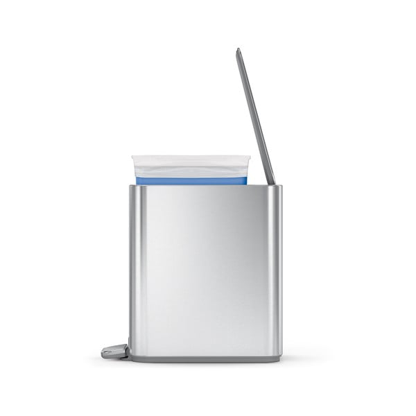 Željezna kanta za smeće s pedalom u mat srebrnoj boji 5 l – simplehuman-image-3