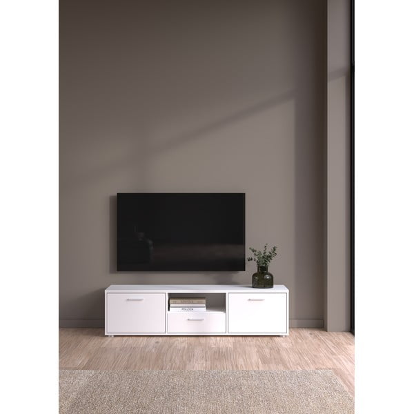 Bijela TV komoda 147x38 cm Media – Tvilum-image-1