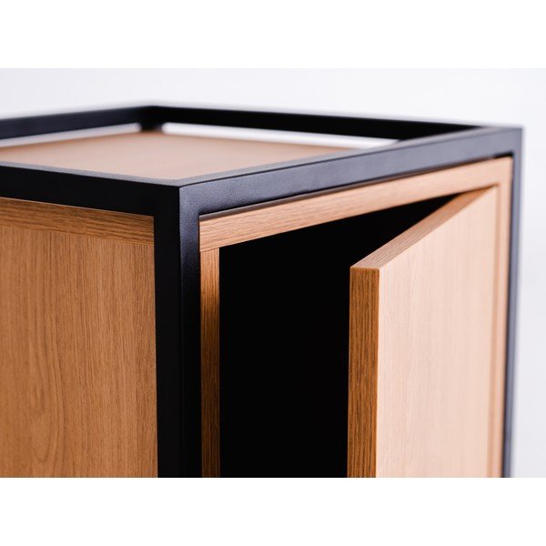 Crni ormar u dekoru hrasta 45x102 cm Skap - CustomForm-image-3