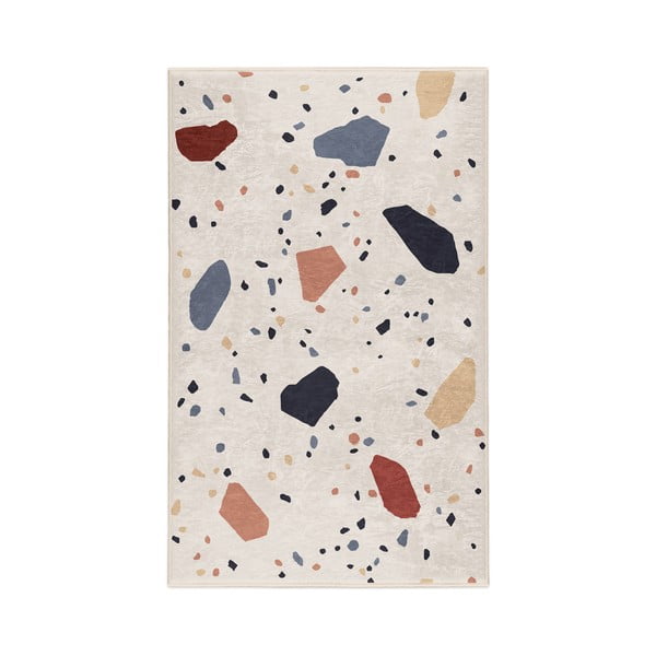 Krem periv tepih 160x230 cm Cracked Terrazzo – Mila Home