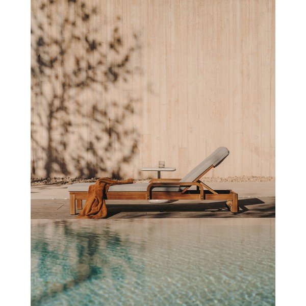 Bijela/u prirodnoj boji vrtna ležaljka od masivnog drveta Turqueta – Kave Home-image-2