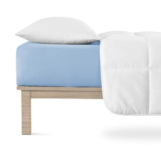 Plava plahta s gumom od jerseya 160x200 cm Boxspring – Andrea Simone
