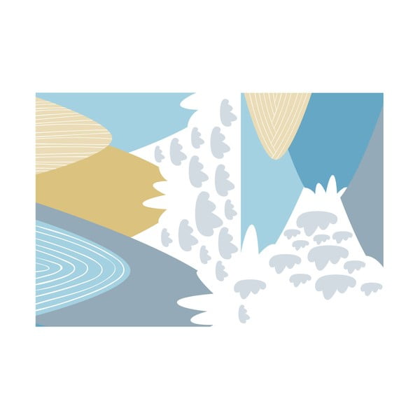 Zidna samoljepljiva naljepnica Ambiance Scandinavian Giant Mountains Blanka-image-2