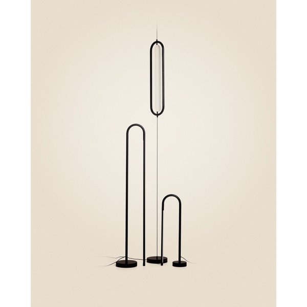 Crna LED stojeća svjetiljka (visina 300 cm) Bow – Kave Home-image-3