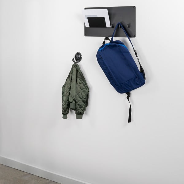 Crna plastična zidna kuka Tick – Spinder Design-image-4