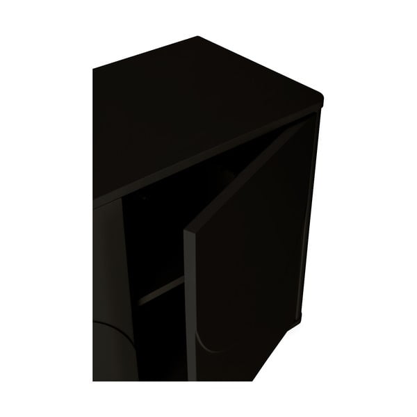Crna komoda 180x75x40 cm Solei – MOME-image-4
