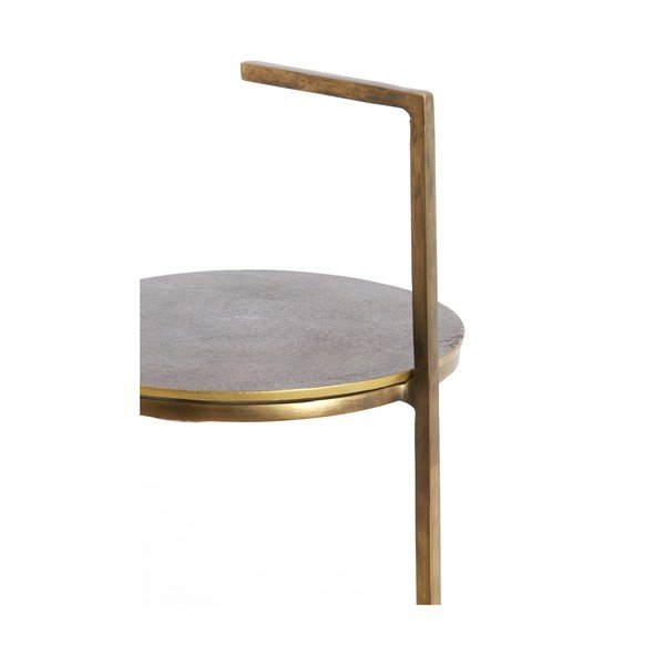 Okrugao pomoćni stol s kamenom pločom stola ø 26 cm Leda – Light & Living-image-4