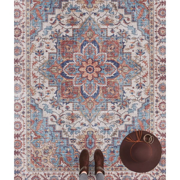 Crveno-plavi tepih Nouristan Anthea, 80 x 150 cm-image-2