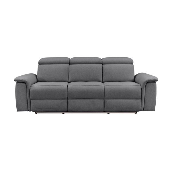 Siva kožna sofa 211 cm Pareli – Støraa