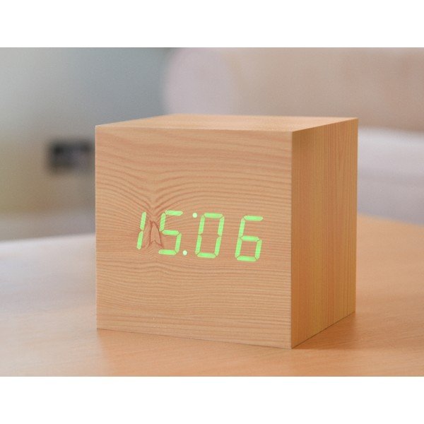 LED budilica Kliknite na Clock Maxi Green