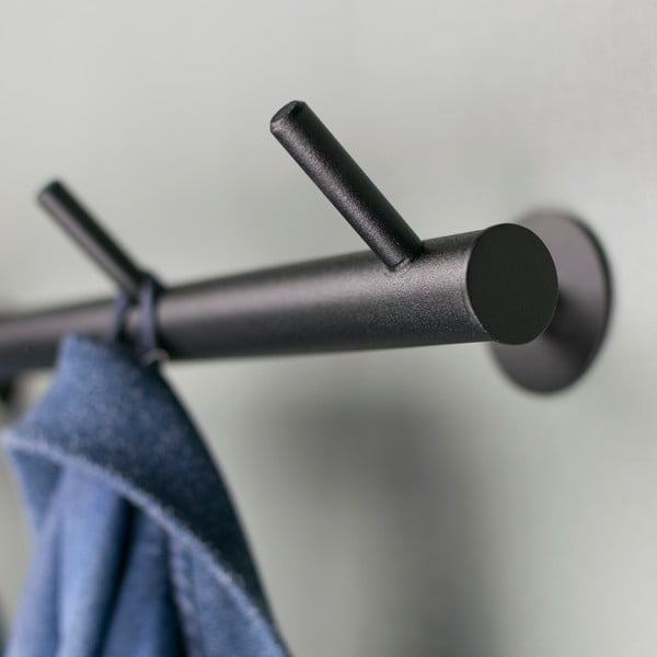 Crna metalna zidna vješalica 55 cm Odin – Spinder Design-image-2