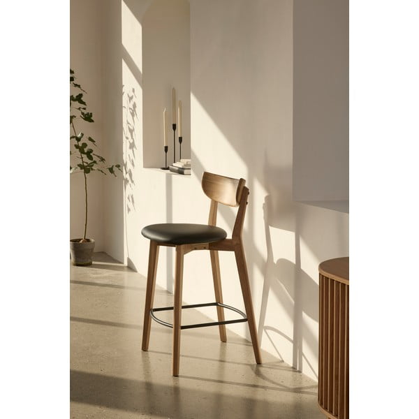 Barska stolica od hrastovog drveta Unique Furniture Pen-image-1