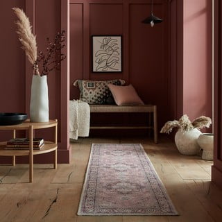 Svijetlo crvena perivia staza od mješavine recikliranih vlakana 60x230 cm Windsor – Flair Rugs