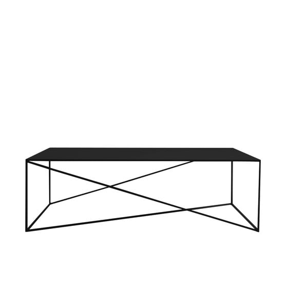 Crni stolić za kavu Custom Form Memo, 140 x 80 cm