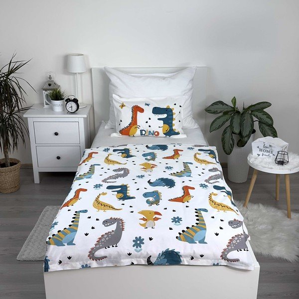 Pamučna dječja posteljina za dječji krevetić 100x135 cm Dino World – Jerry Fabrics-image-2