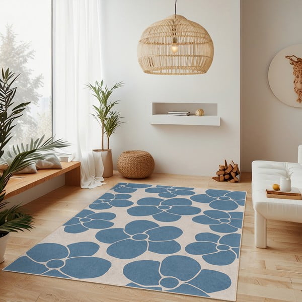 Plavi periv tepih 60x100 cm Blue Meadow – Mila Home-image-2