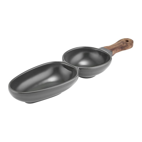 Antracitno sivi porculanski set za serviranje Essentials – Ladelle