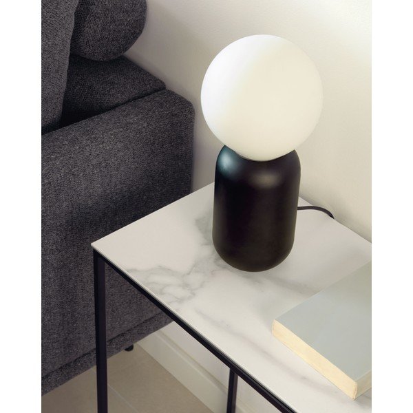 Pomoćni stol s keramičkom daskom 30x45 cm Rewena – Kave Home-image-2