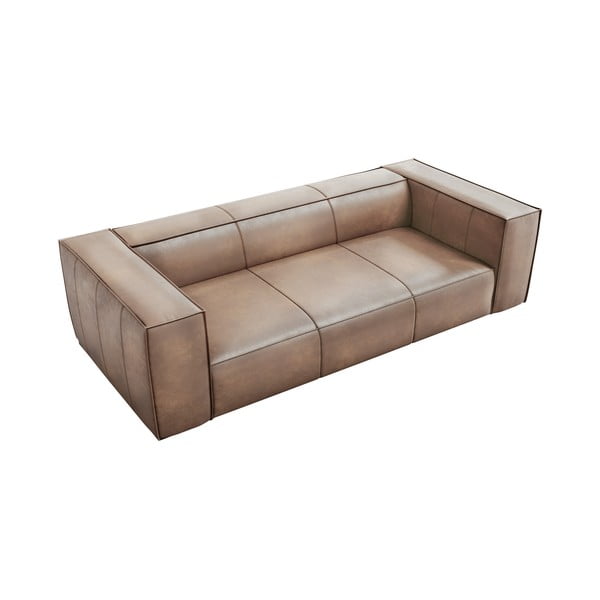 Svijetlosmeđi kožni kauč 227 cm Madame - Windsor & Co Sofas-image-3