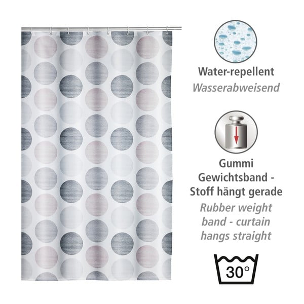 Tuš zavjesa 180x200 cm Pastel Dots - Wenko-image-3