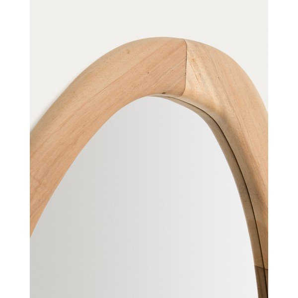 Zidno ogledalo s okvirom od masivnog drveta 60x107 cm Selem – Kave Home-image-2