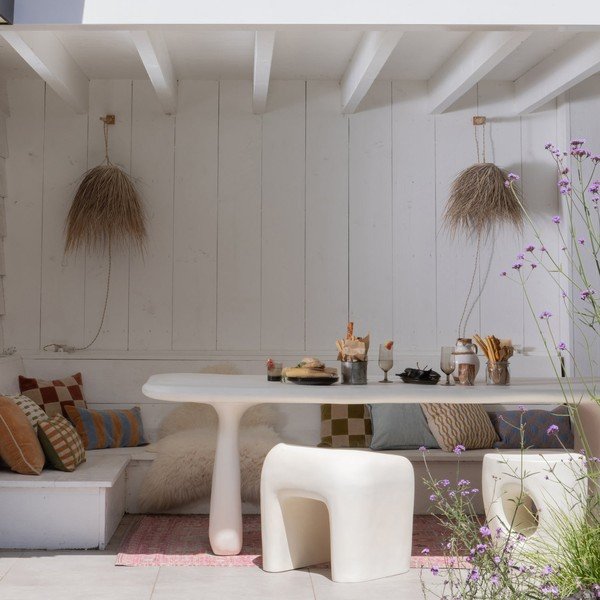 Plastična vrtna stolica boje slonovače Nivo – WOOOD-image-4