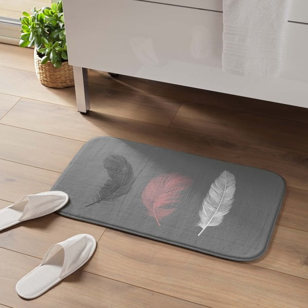 Siva kupaonska prostirka 45x75 cm Penelope – douceur d'intérieur-image-1