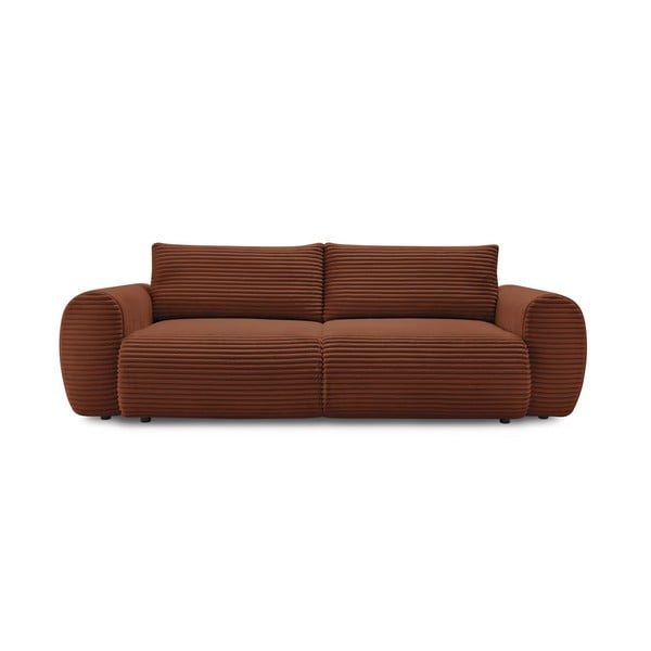 Ciglasta sklopiva sofa od samta 257 cm Lucien – Bobochic Paris