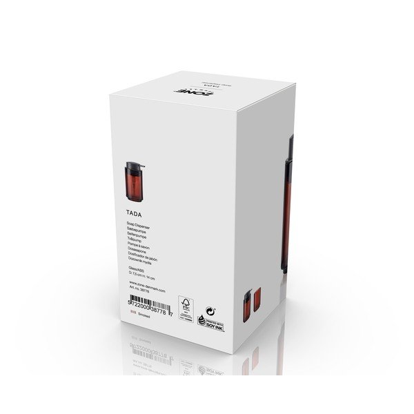 Smeđi stakleni dozator sapuna 250 ml Tada – Zone-image-3