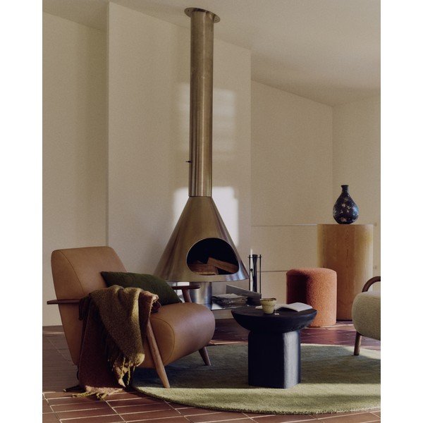 Zeleni okrugao tepih ø 200 cm Empuries – Kave Home-image-2