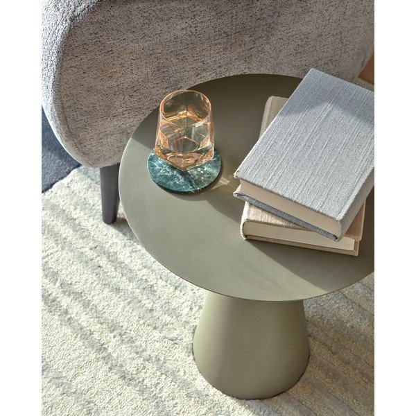 Metalni okrugao pomoćni stol ø 40 cm Shirel – Kave Home-image-2