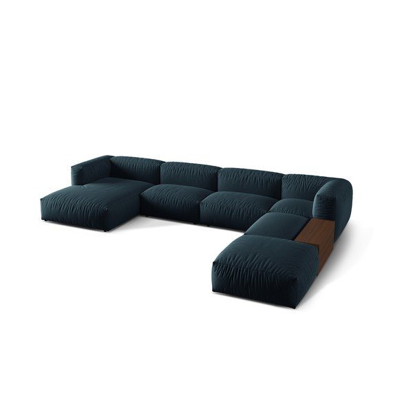 Tamno plava kutna garnitura (s desnim kutom/u obliku slova "U") Martina – Micadoni Home-image-1