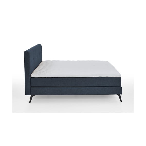 Tamno plavi boxspring krevet 180x200 cm ANCONA – Meise Möbel-image-2