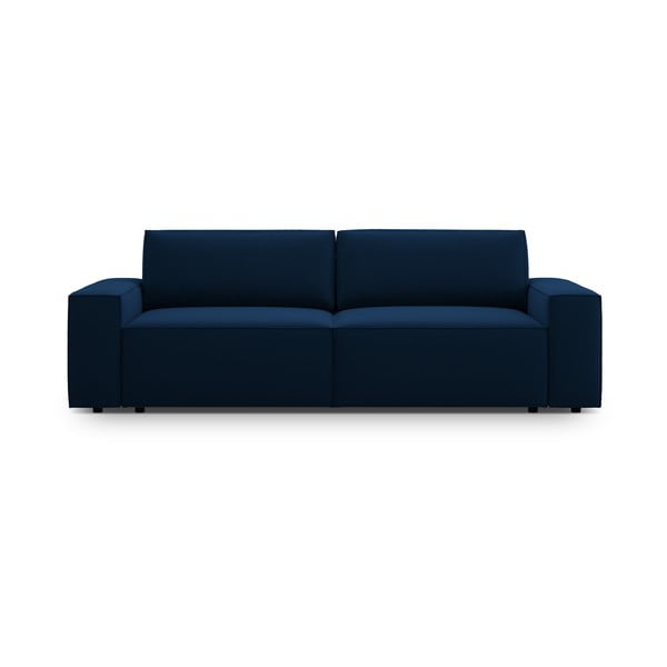 Tamno plava baršunasti sklopiva/s prostorom za odlaganje sofa 247 cm Jodie – Micadoni 