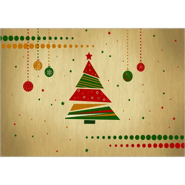 Tepih Vitaus Christmas Period Cartoon Tree, 50 x 80 cm