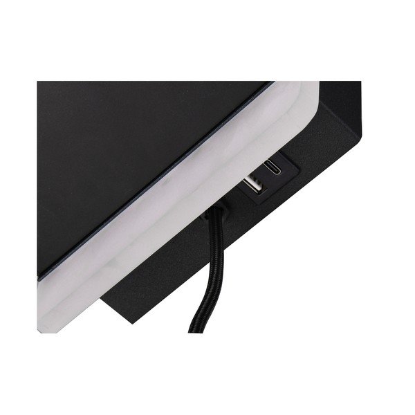 Mat crna LED zidna lampa s mogućnosti zatamnjivanja Fairfield – Trio-image-3