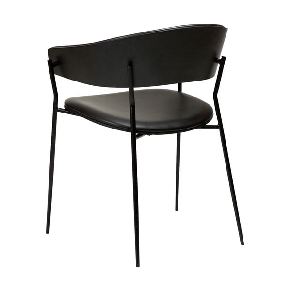 Mat crna blagovaonska stolica s naslonima za ruke Crib – DAN-FORM Denmark-image-4