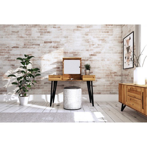 Toaletni stol od hrastovine 120x53 cm Golo - The Beds-image-1